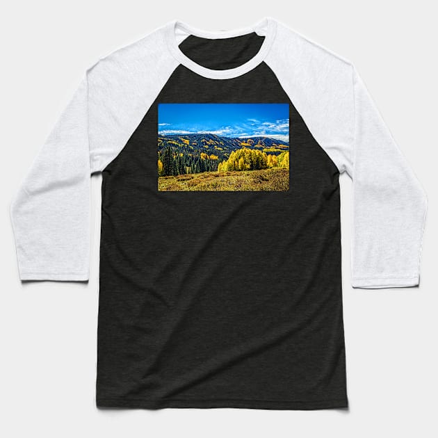 Cumbres and Toltec Narrow Gauge Railroad Baseball T-Shirt by Gestalt Imagery